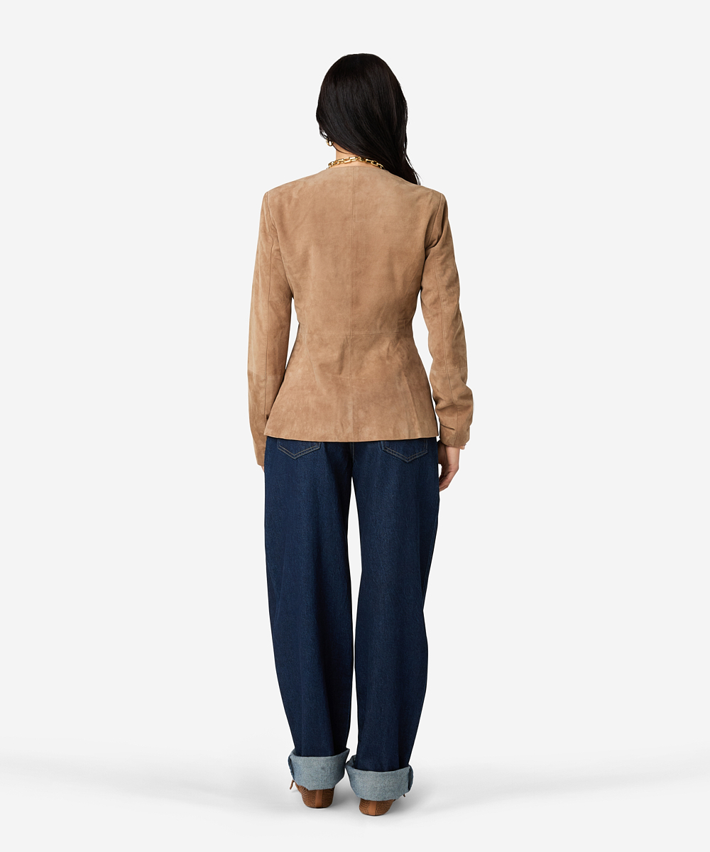 Jeanna Suede Jacket - Bruin