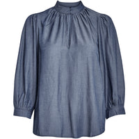Kelsy 3/4 Sleeve Blouse - Zwart