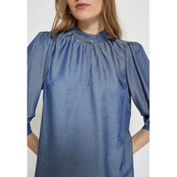 Kelsy 3/4 Sleeve Blouse - Zwart