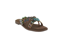 Beads flower slippers - Multi