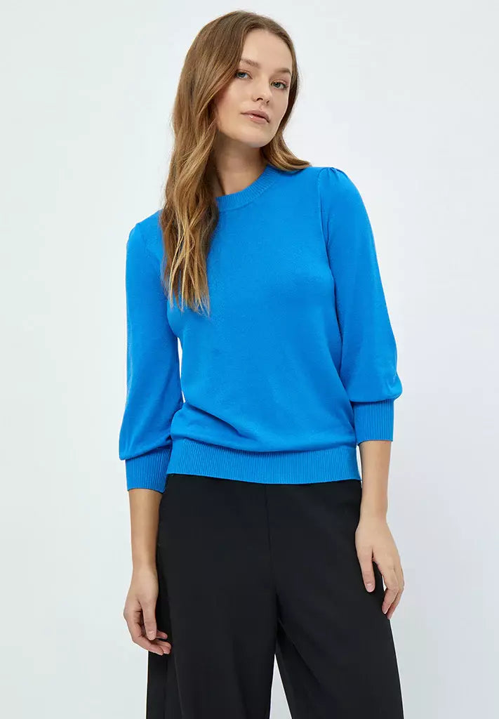 Mersin Knit Tee - Blauw