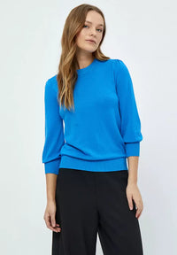 Mersin Knit Tee - Blauw