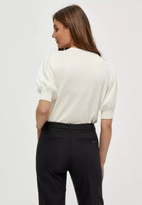 Liva Knit Tee - Wit