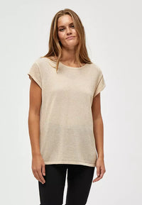 Carlina Knit Tee - Goud