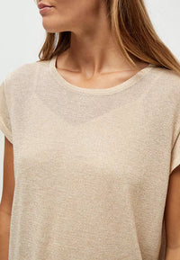 Carlina Knit Tee - Goud