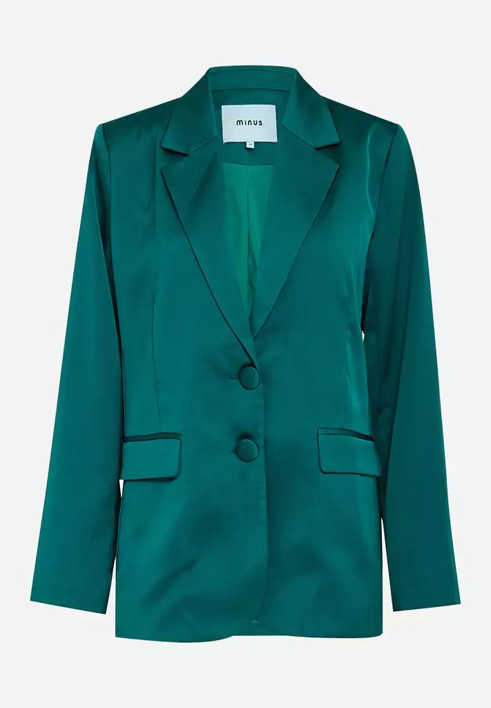 Justina Sateen Blazer 1 - Groen