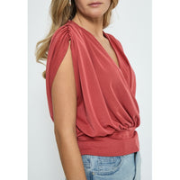 MSElvie Modal Wrap Top - Rood