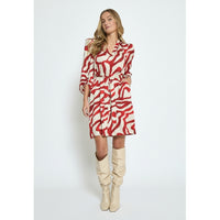 Jassie Short Dress - Rood