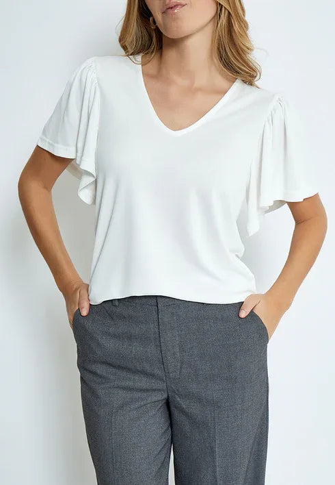 MSRianne V-Neck T-Shirt - Wit