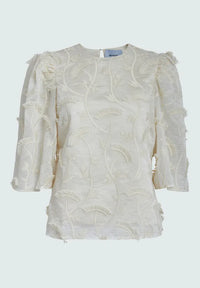 MSPiper Round Neck Blouse - Beige