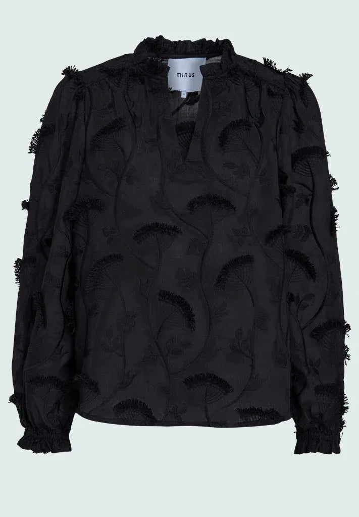 MSPiper V-Neck Blouse - Zwart