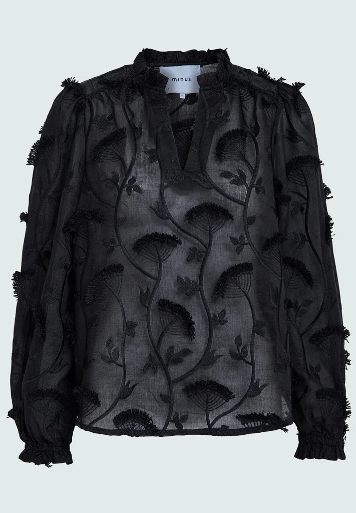MSPiper V-Neck Blouse - Zwart