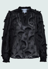 MSPiper V-Neck Blouse - Zwart