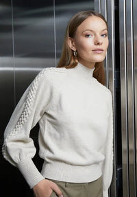 MSVera High Neck Knit Pullover - Multi