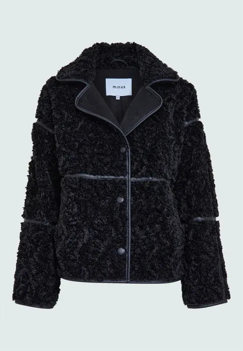 MSMonica Faux Fur Jacket - Zwart