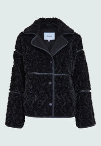 MSMonica Faux Fur Jacket - Zwart