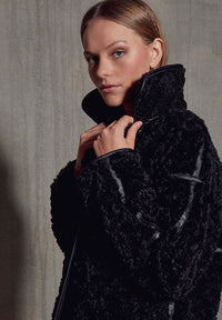 MSMonica Faux Fur Jacket - Zwart
