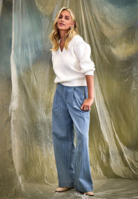 MSPria High Waist Pant - Blauw