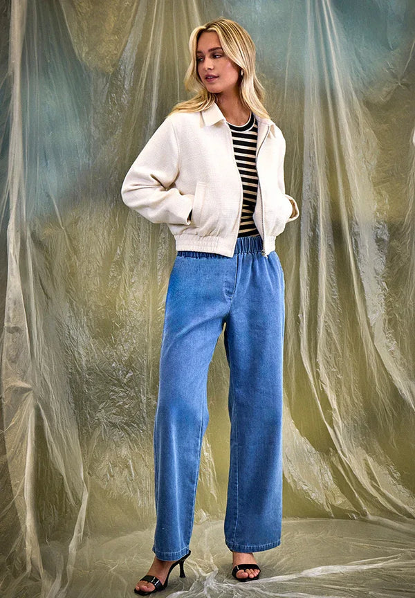 MSBora Mid Waist Pant - Blauw