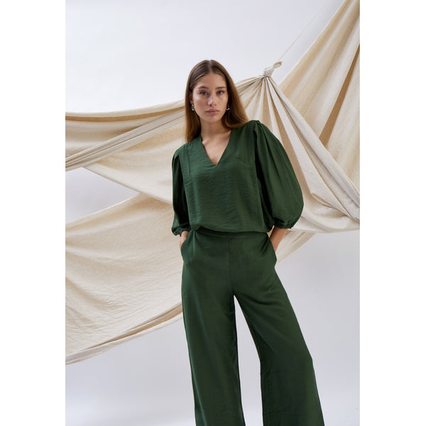 MSSeria V-Neck Blouse - Groen