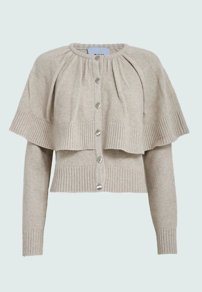 MSJosephine Knit Cardigan - Zand
