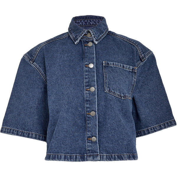 MSKaddi Cropped Shirt - Blauw