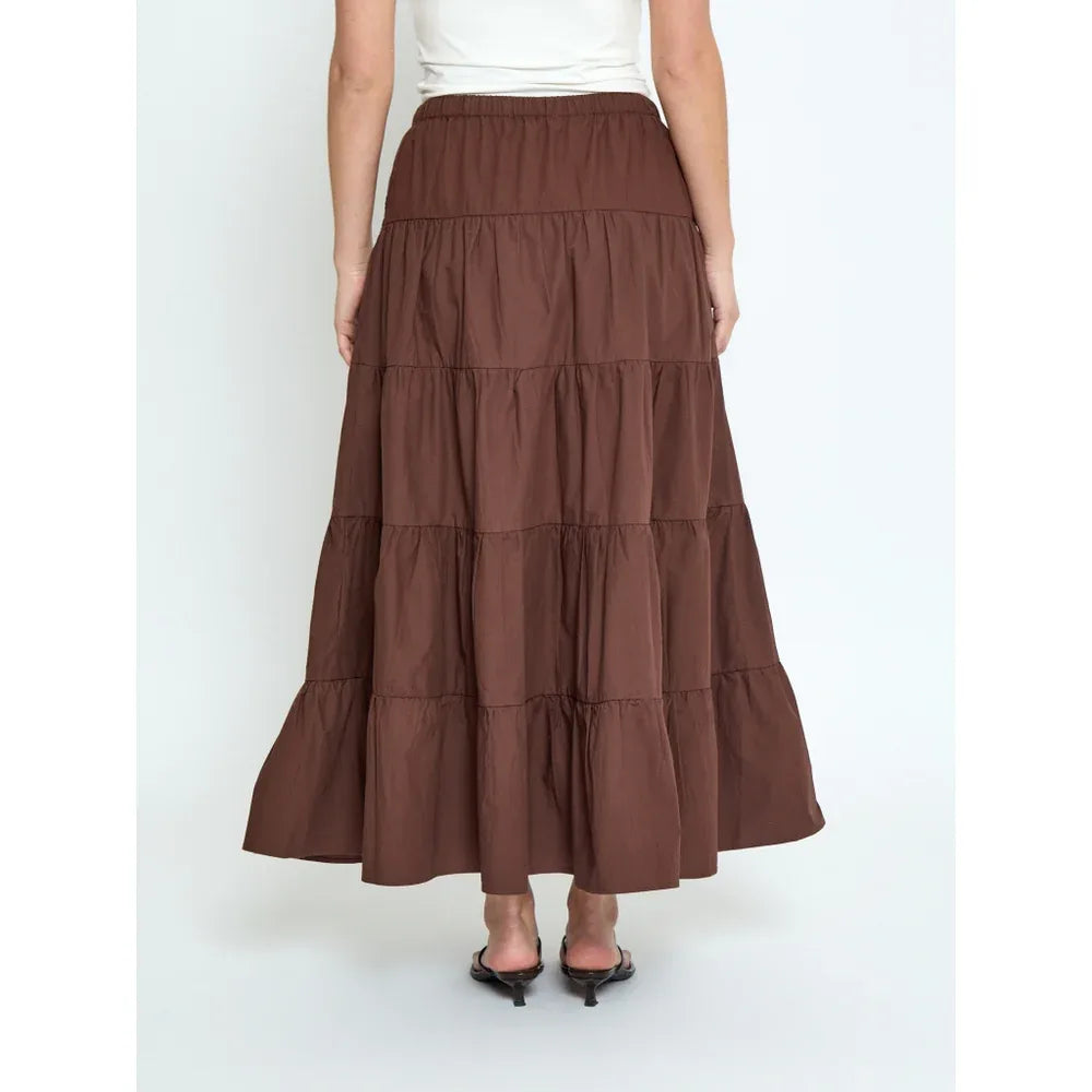 MSFreya Maxi Skirt - Bruin