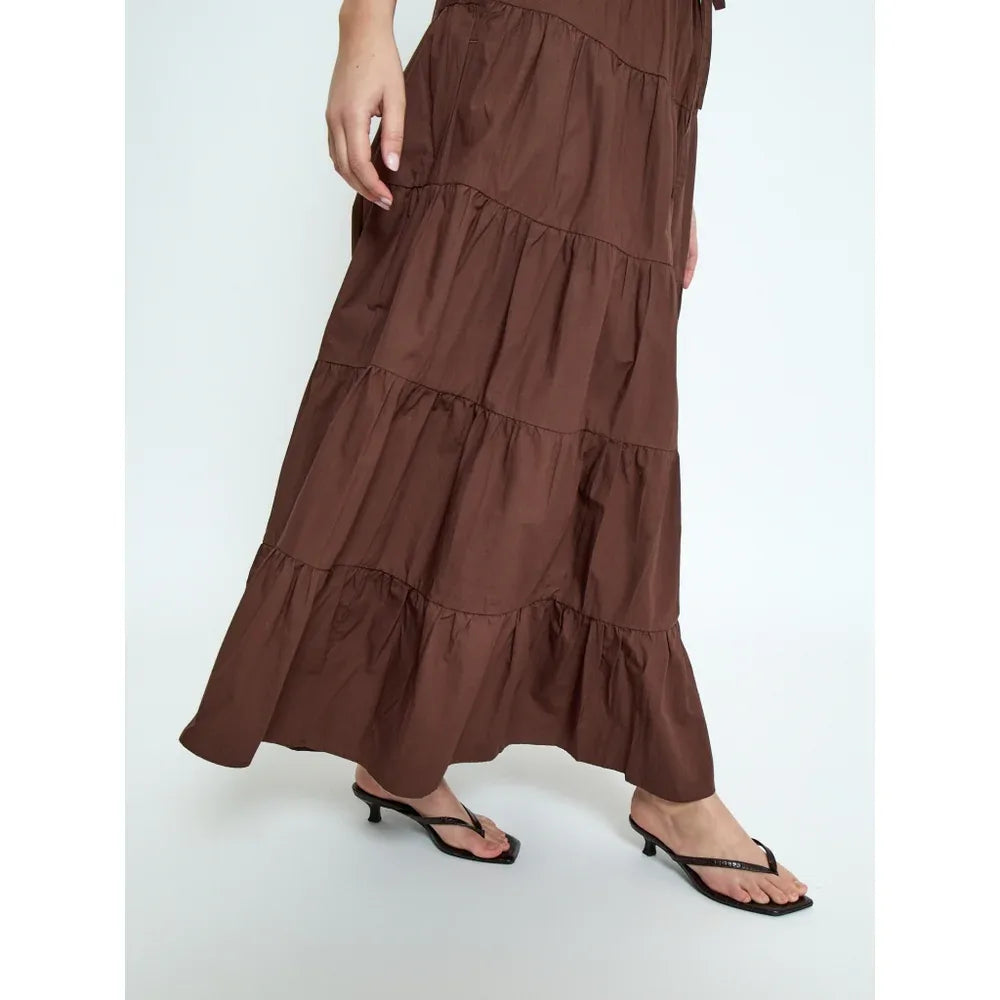 MSFreya Maxi Skirt - Bruin