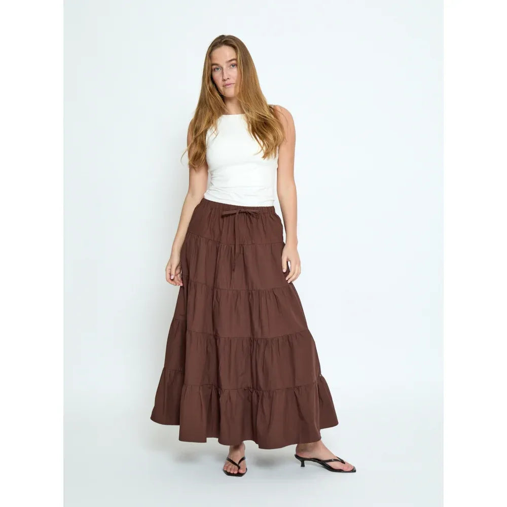 MSFreya Maxi Skirt - Bruin