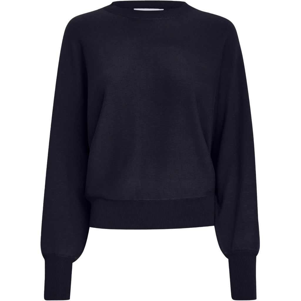 MSDana Bat Sleeve Knit Pullover - Zwart