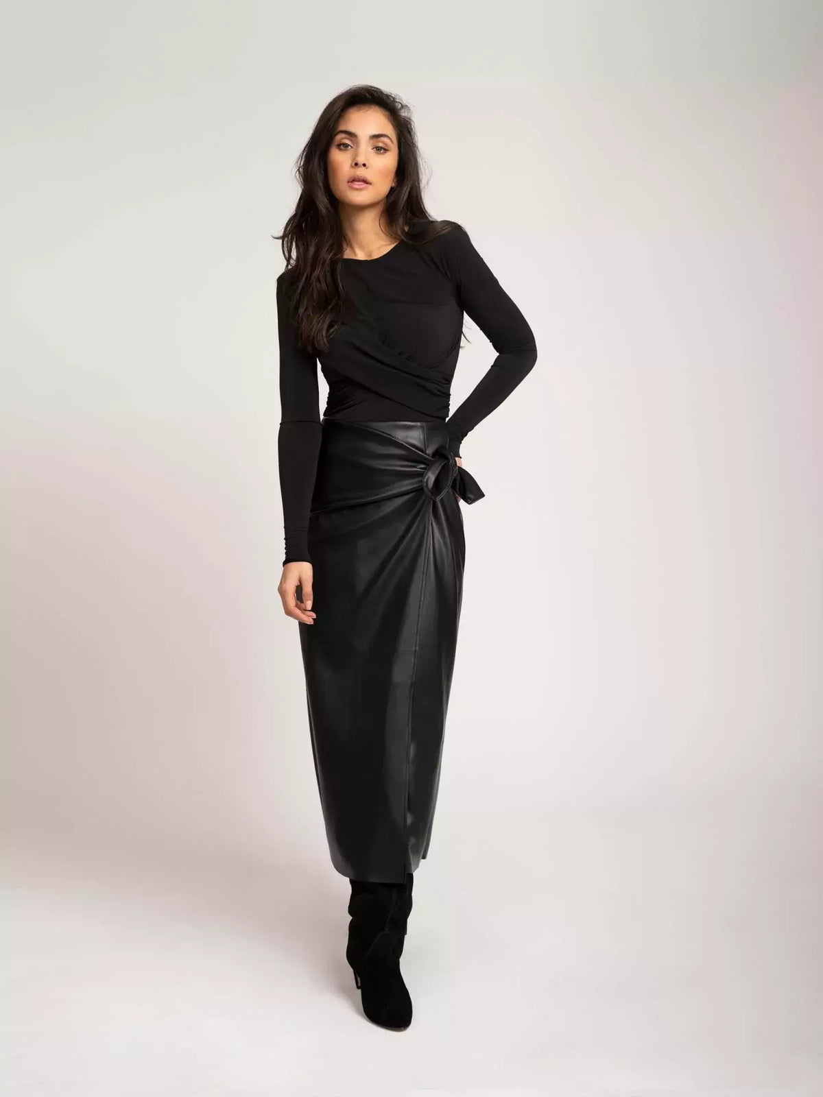 Mara Wrap Skirt - Zwart