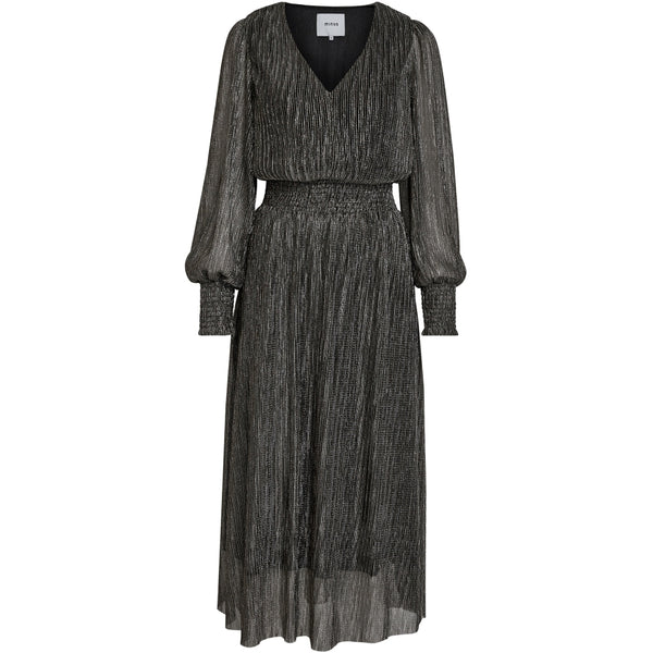 Mavena Long Sleeve Midi Dress - Zwart
