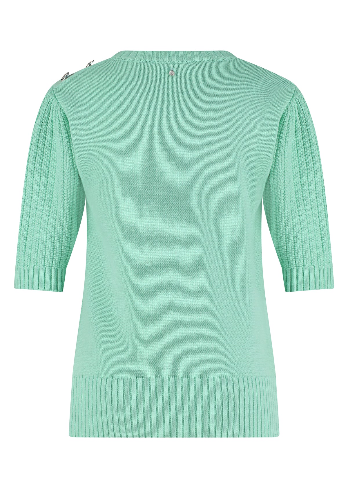 Jumper S/S Button Detail - Groen