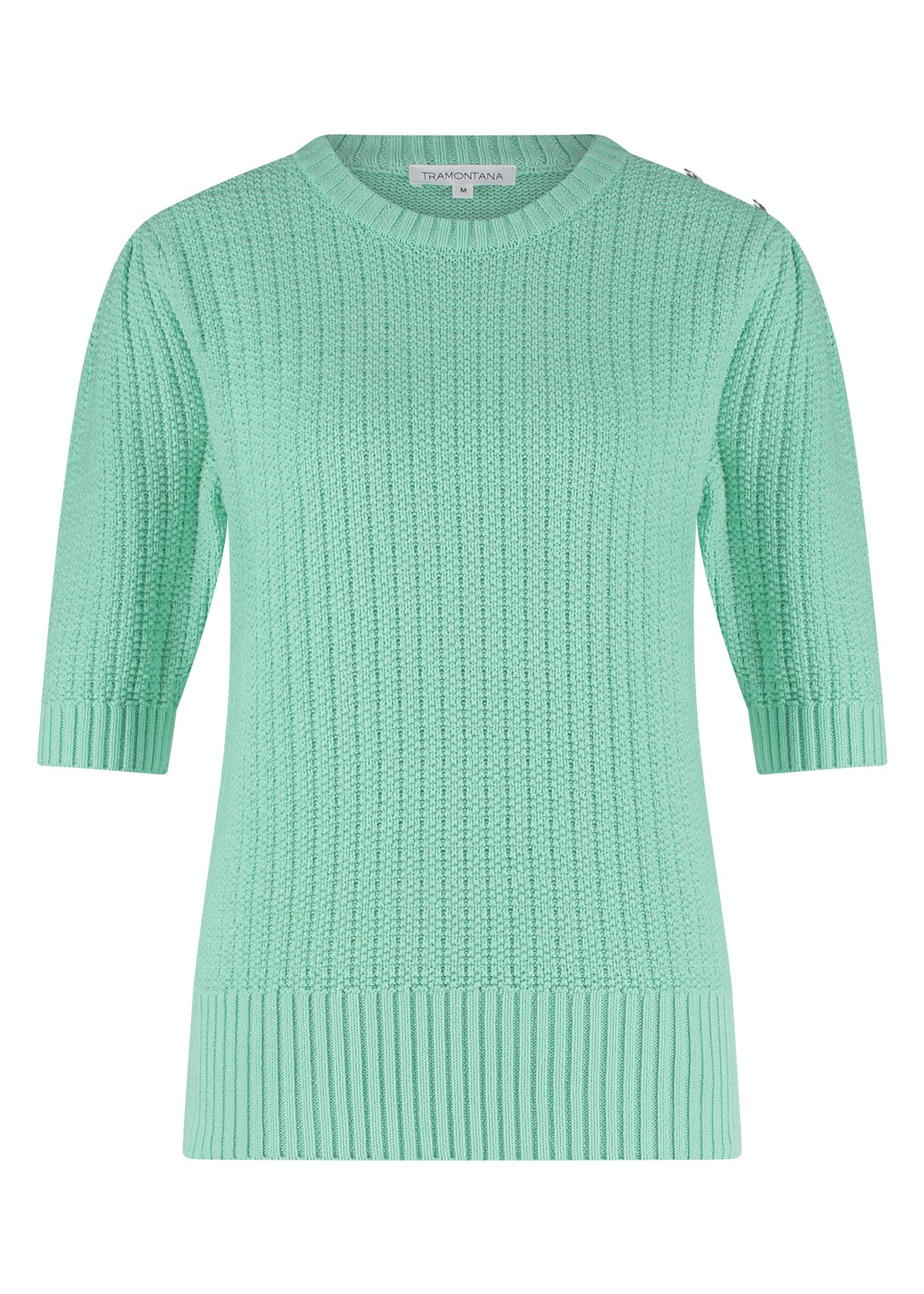 Jumper S/S Button Detail - Groen