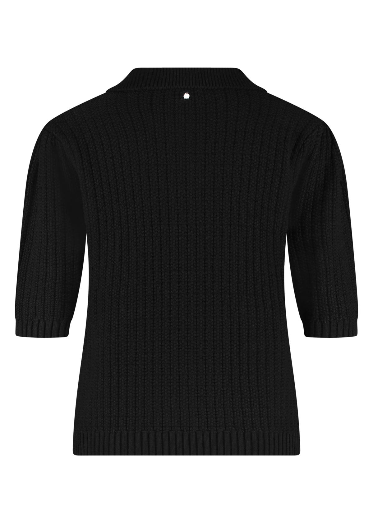 Cardigan S/S Pockets - Zwart
