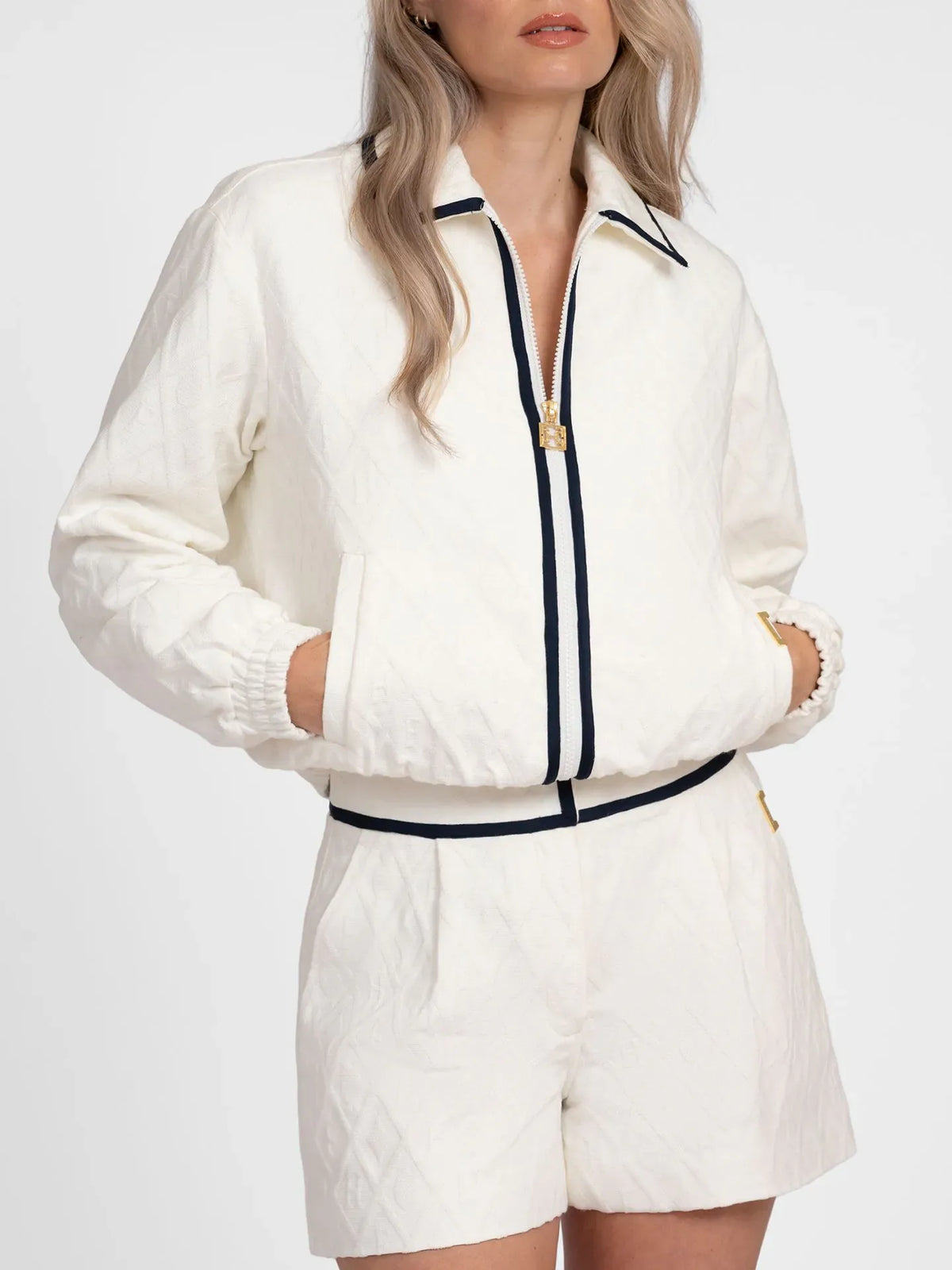 Olive Jacket - Wit