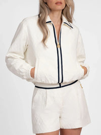 Olive Jacket - Wit