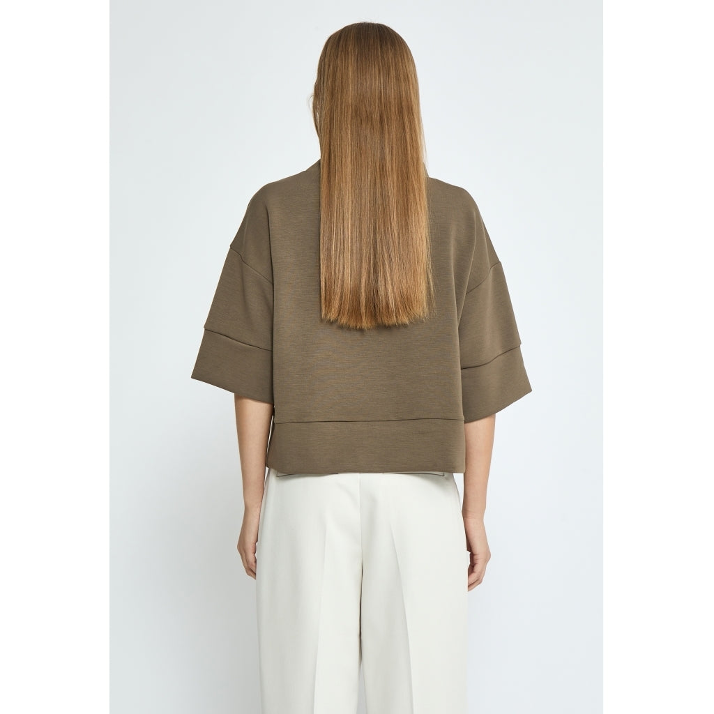 Dicette Half Sleeve Sweat - Bruin
