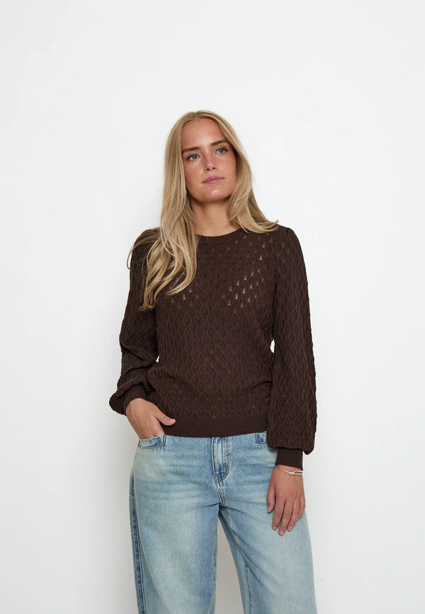 PCRosalia Puff Sleeve Knit Pullover