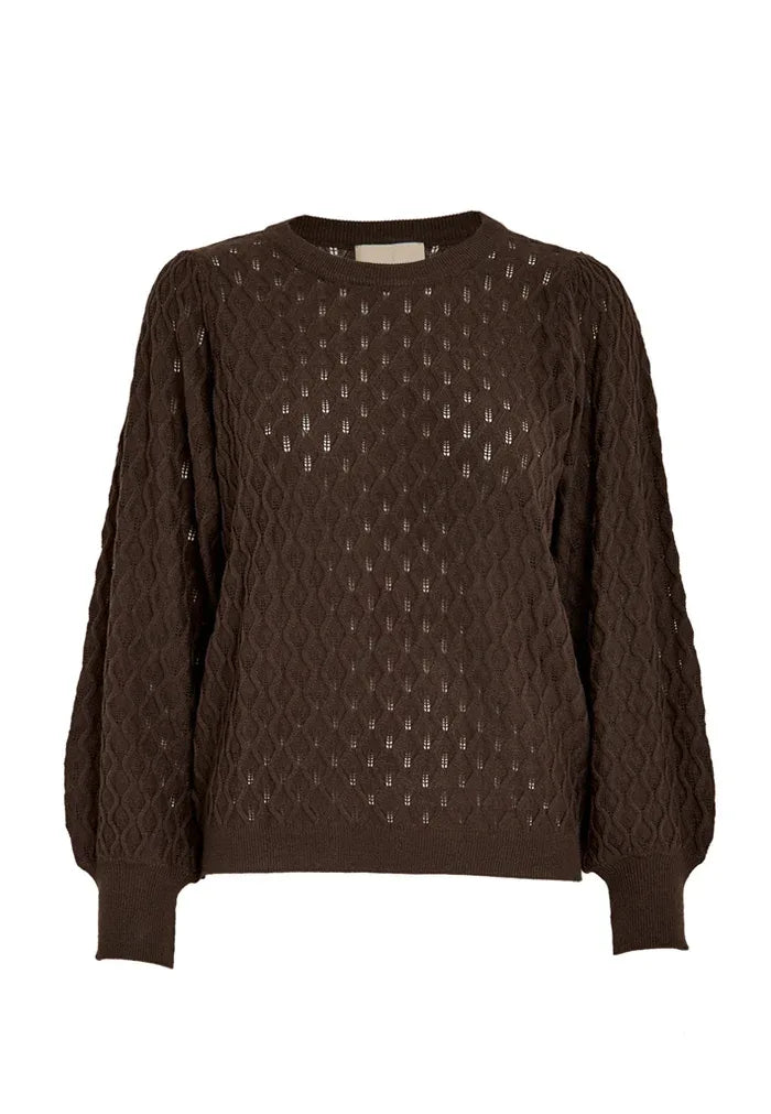 PCRosalia Puff Sleeve Knit Pullover