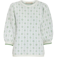 Rebecca 3/4 Sleeve Knit Pullover - Multi