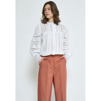 Teodora Long Sleeve Shirt - Wit