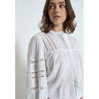 Teodora Long Sleeve Shirt - Wit