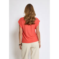 PCAverly Wide Cuff T-Shirt - Oranje