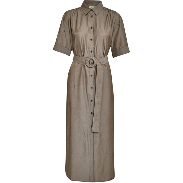 Bessie Shirt Maxi Dress - Zand