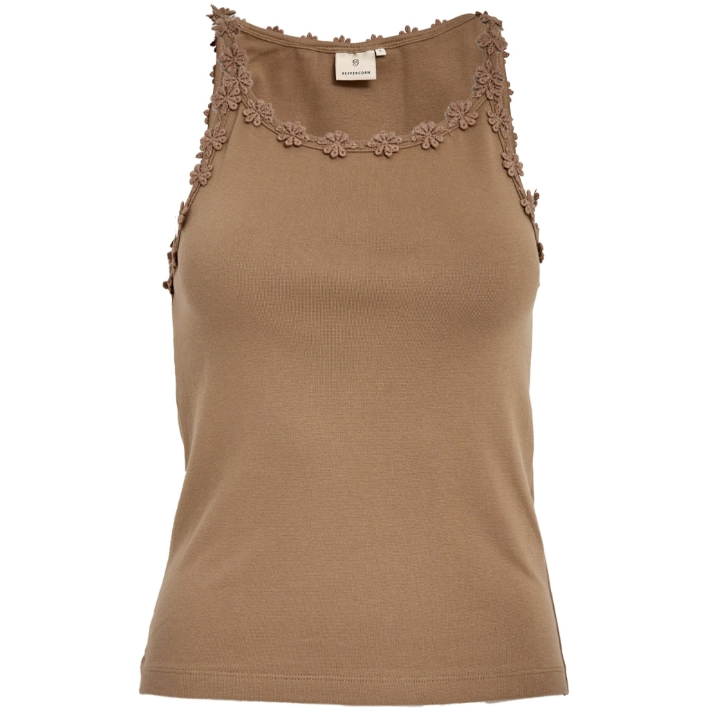 PCAlice GOTS Strap Top - Zand