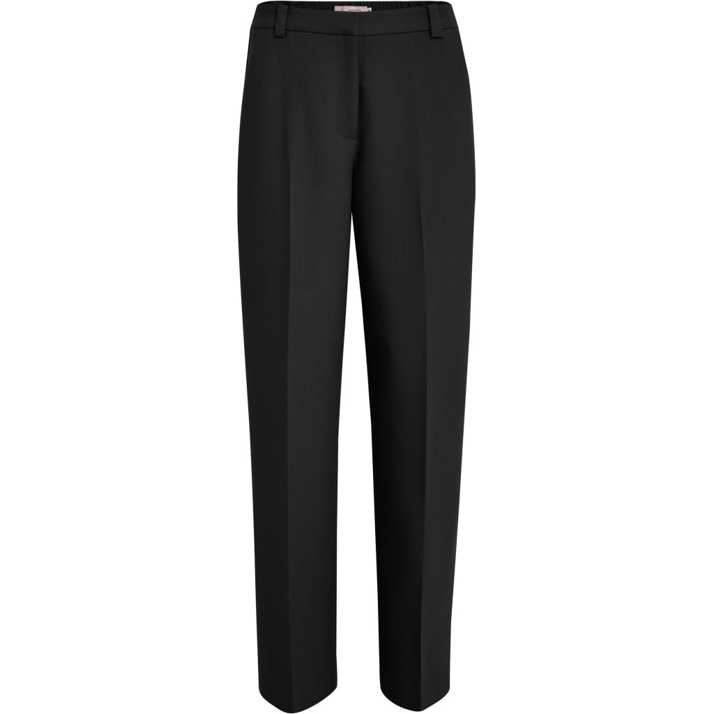 PCDelia Mid Waisted Straight Pant - Zwart