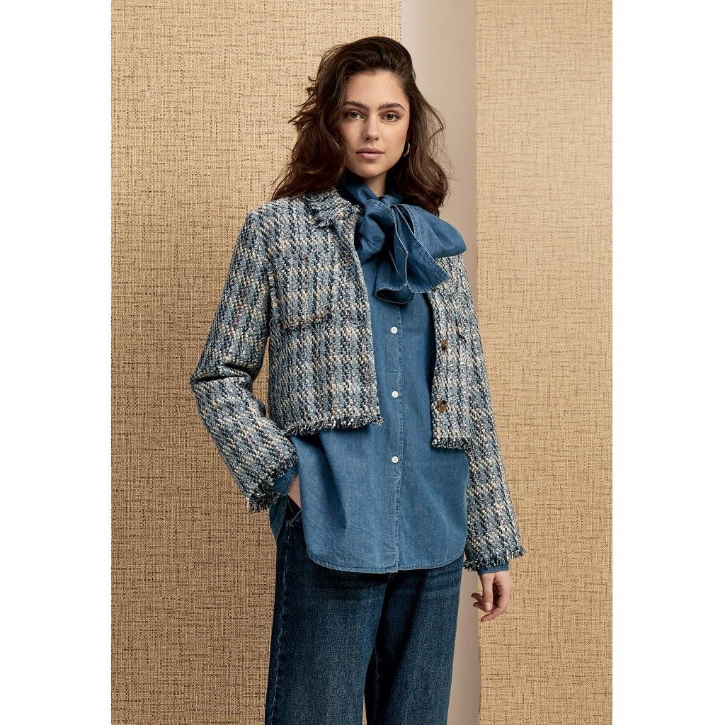 PCFernanda Bow Shirt - Blauw