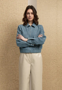 PCFanne Denim Jacket - Blauw