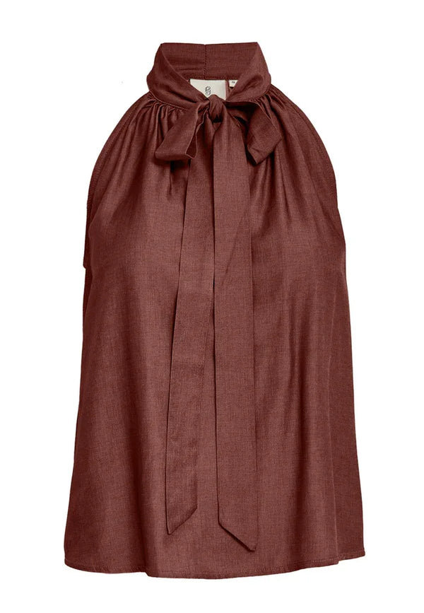 PCBea Halterneck Top - Bruin
